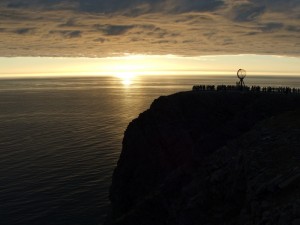 Il sole di mezzanotte a capo nord