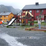 Spazio giochi a Honningsvåg. Per webcam