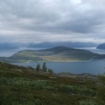 Veduta sui fiordi tra Alta e Tromso